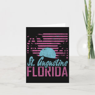 St. Augustine Florida Fl Citrus State Miami Vibes  Card