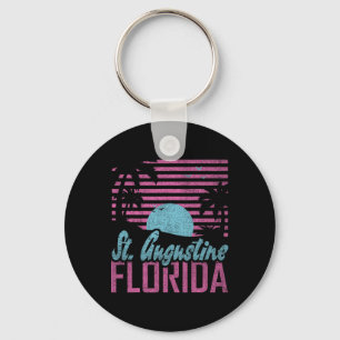 St. Augustine Florida Fl Citrus State Miami Vibes Key Ring