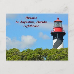 St. Augustine, Florida lighthouse Holiday Postcard