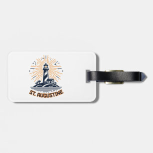 St. Augustine Florida Lighthouse Sunrise Luggage Tag