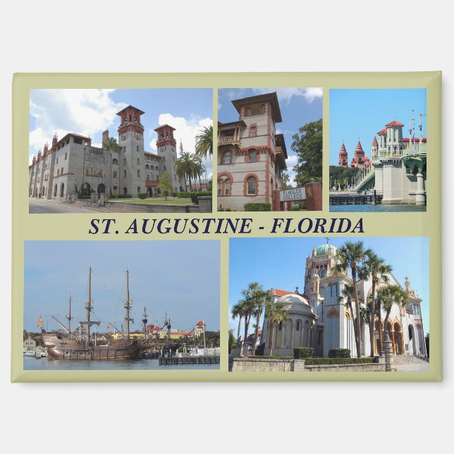 St. Augustine, Florida magnet (Front)