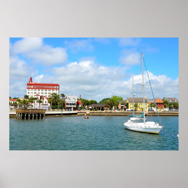 St. Augustine, Florida river front Poster (Front)