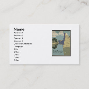 St. Augustine Florida Spanish Fort Poster Business Card