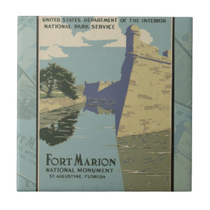 St. Augustine Florida Spanish Fort Poster Tile