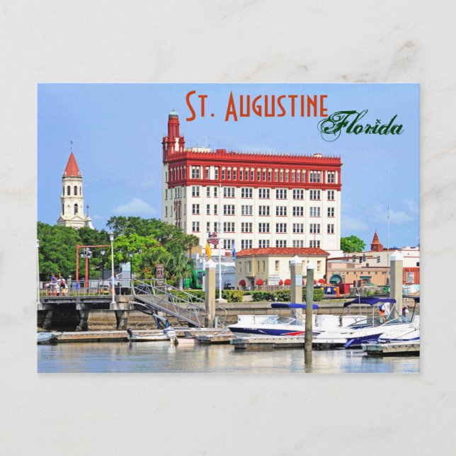 St. Augustine, Florida, U.S.A. Postcard (Front)