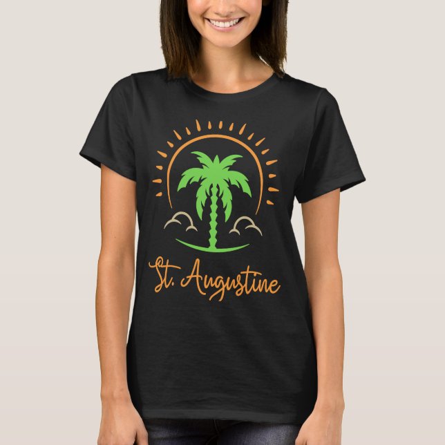 St Augustine Florida Vacation Beach Tropical T-Shirt (Front)