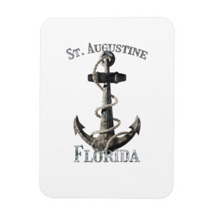 St. Augustine Florida Vacation Nautical Anchor Sai Magnet