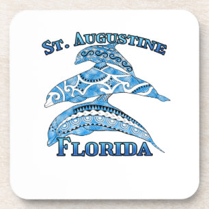St. Augustine Florida Vacation Tribal Dolphins Coaster
