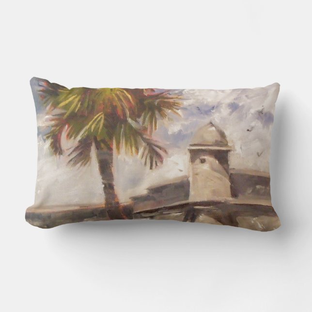 St. Augustine Fort - Castillo de san Marcos Lumbar Cushion (Front)