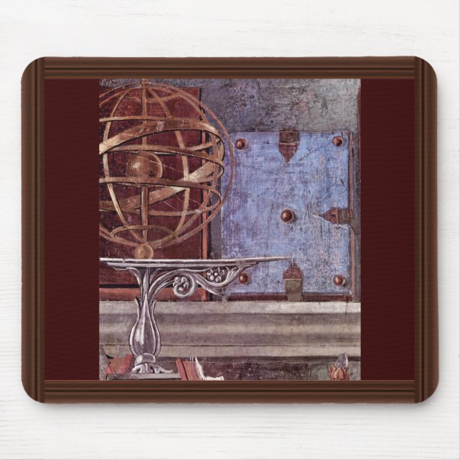 St. Augustine In Contemplative Prayer Detail Mouse Pad (Front)