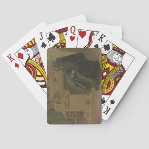 St. Augustine in his Study (predella of the Barbad Playing Cards