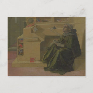 St. Augustine in his Study (predella of the Barbad Postcard