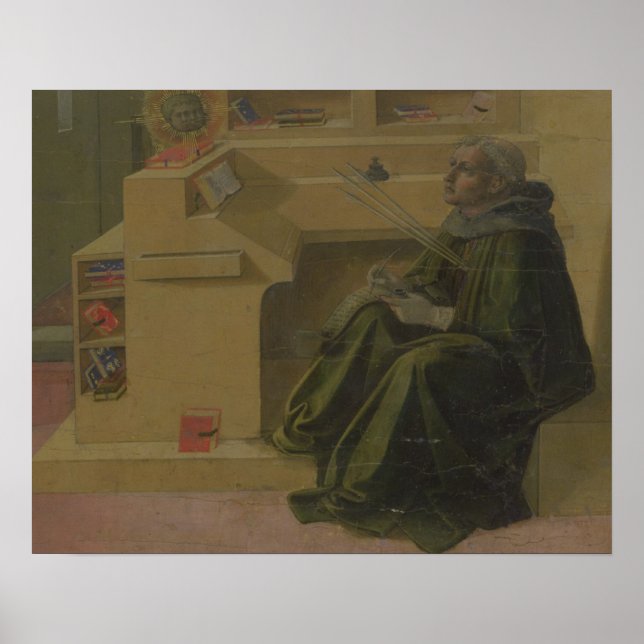 St. Augustine in his Study (predella of the Barbad Poster (Front)