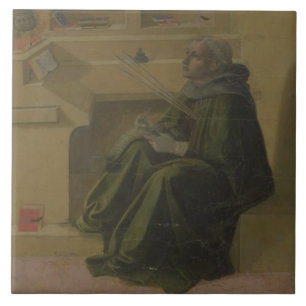 St. Augustine in his Study (predella of the Barbad Tile