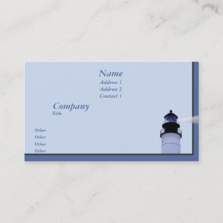 St Augustine Lighthouse Business Card