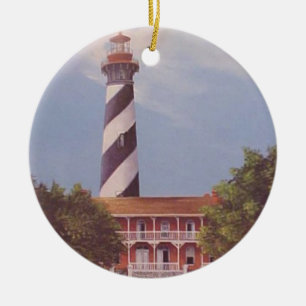 St. Augustine Lighthouse Ceramic Ornament