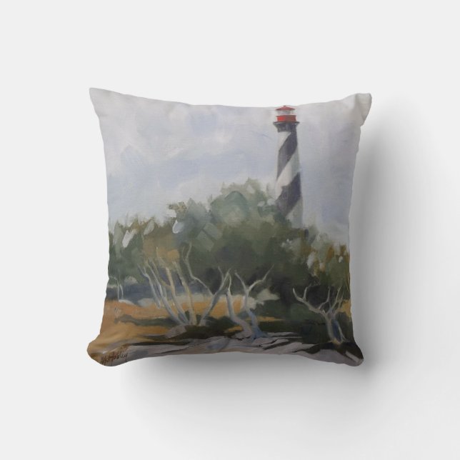 St. Augustine Lighthouse Cushion (Front)