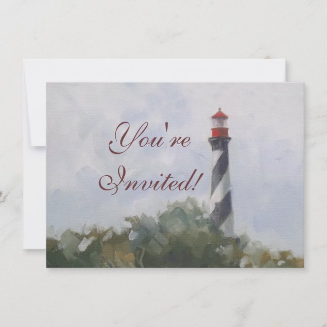 St. Augustine Lighthouse Invitation (Front)