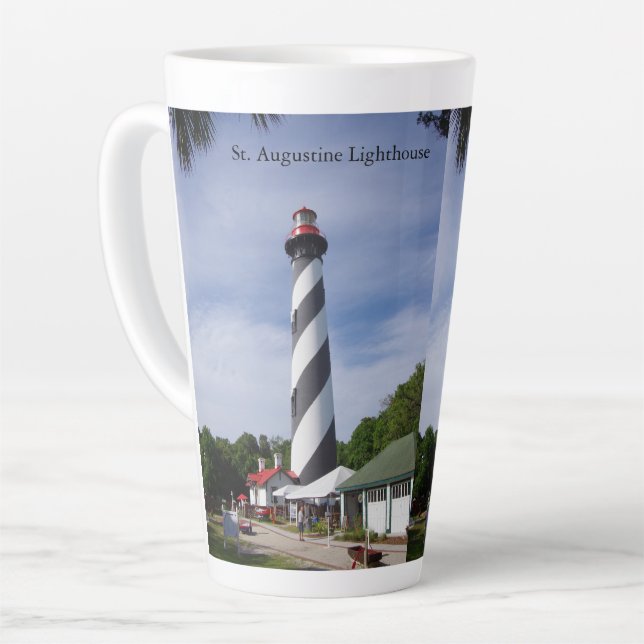 St. Augustine Lighthouse latte mug (Left Angle)