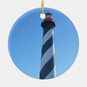 St Augustine Lighthouse on a  Ceramic Ornament