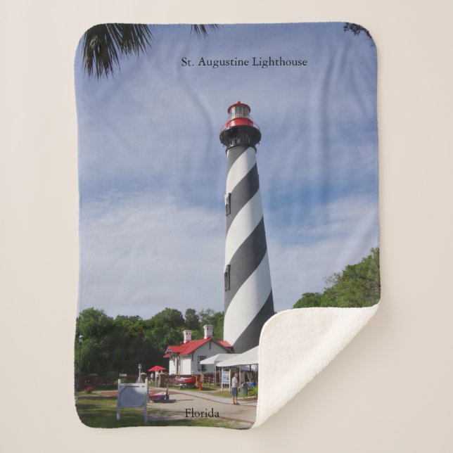 St. Augustine Lighthouse sherpa blanket (Front)