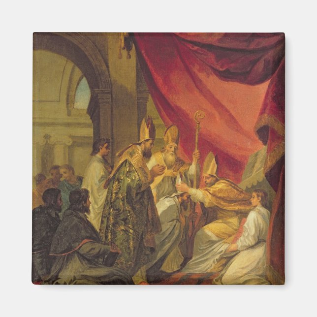 St. Augustine  ordained as the Bishop Magnet (Front)