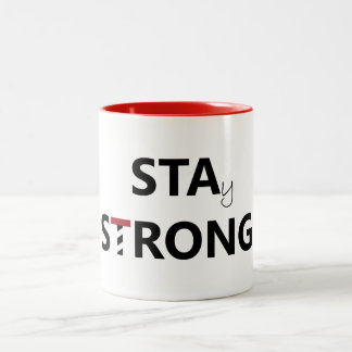 St. Augustine - Stay Strong Two-Tone Coffee Mug