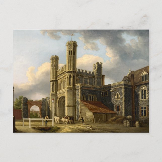 St Augustine's Gate Canterbury England Postcard (Front)