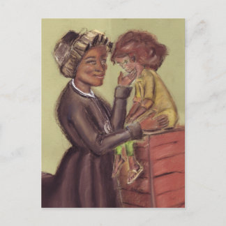 St Bakhita and Child Postcard