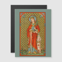 St. Barbara (JP 01) 4.25"x5.6" Magnetic Postcard