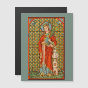 St. Barbara  (JP 01) 4.25"x5.6" Magnetic Postcard