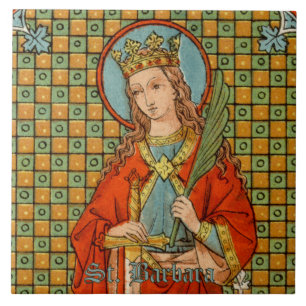 St. Barbara (JP 01) Ceramic Tile 1