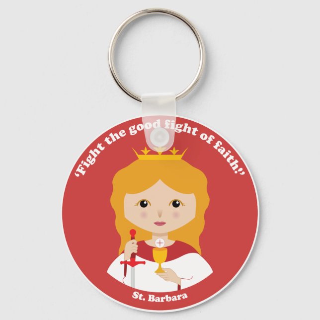 St. Barbara Key Ring (Front)