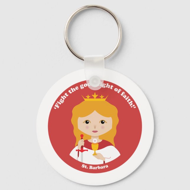 St. Barbara Key Ring (Front)