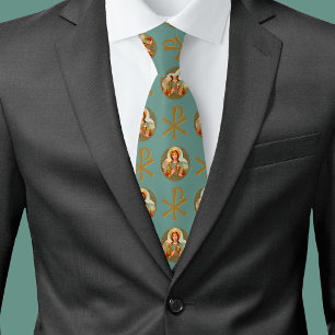 St. Barbara of Nicomedia (BK 001) & Chi Rho Tie