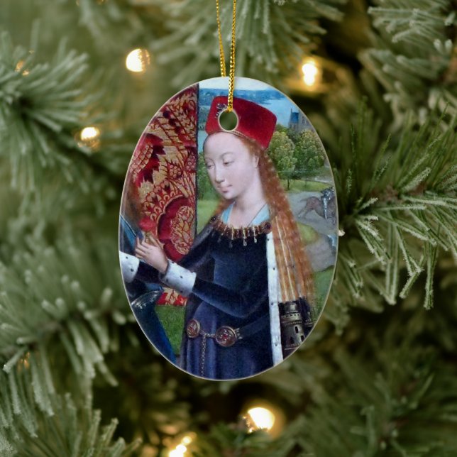 St Barbara of Nicomedia (detail; M 070) Ceramic Ornament (Tree)