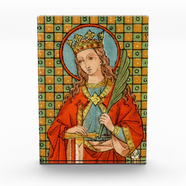 St. Barbara of Nicomedia (JP 01) Paperweight or Photo Block (Front)