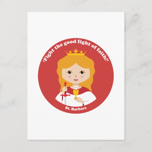 St. Barbara Postcard (Front)