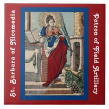 St. Barbara with Artillery (M 007) Tile 2