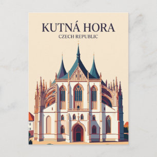 St. Barbara's Church Czech Republic Postcard