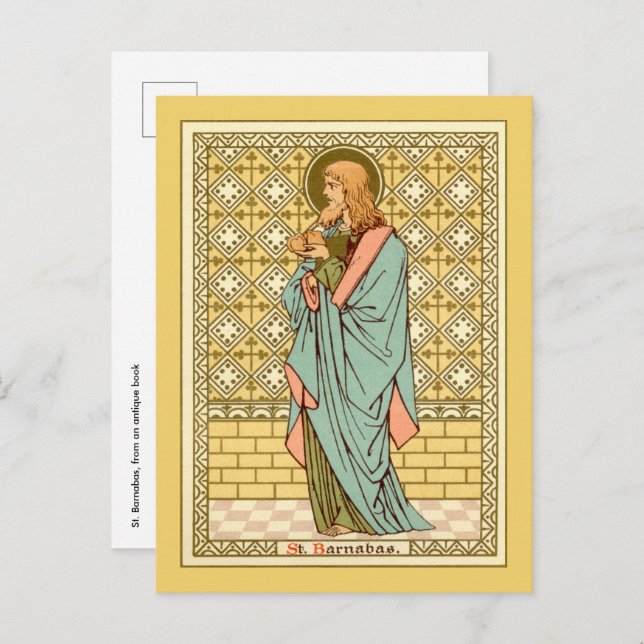 St. Barnabas the Apostle (RLS 02) Postcard 2 (Front/Back)