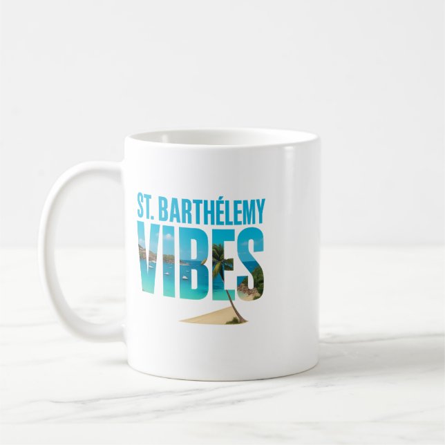 St. Barthélemy Vibes Mug | Tropical Beach  (Left)