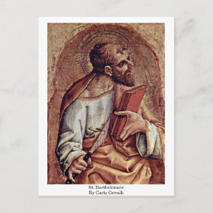 St. Bartholomew By Carlo Crivelli Postcard