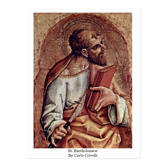 St. Bartholomew By Carlo Crivelli Postcard