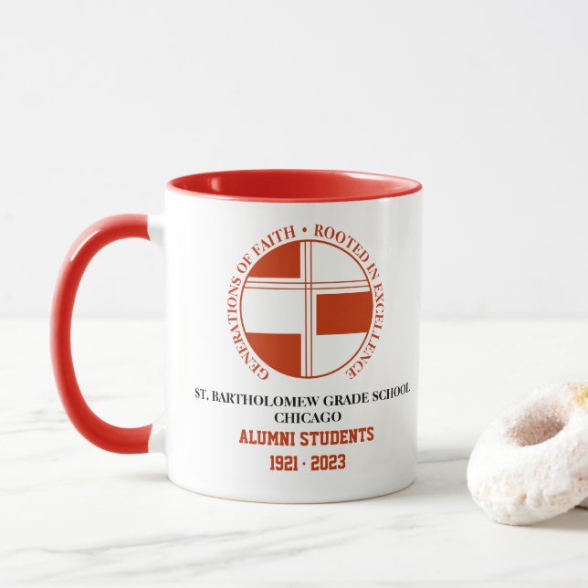 St. Bartholomew Grade School Alumni Mug (With Donut)