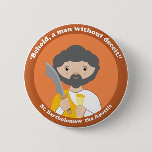St. Bartholomew the Apostle 6 Cm Round Badge