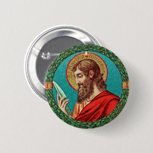 St. Bartholomew the Apostle (JMAS 03) 6 Cm Round Badge (Front & Back)