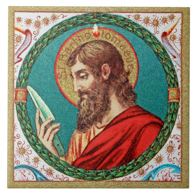 St. Bartholomew the Apostle (JMAS 03) Ceramic Tile (Front)