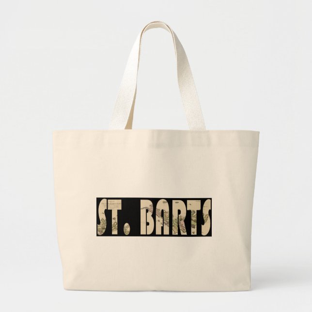 St. Barts 1801 Large Tote Bag (Front)