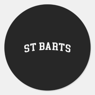 St Barts Classic Round Sticker